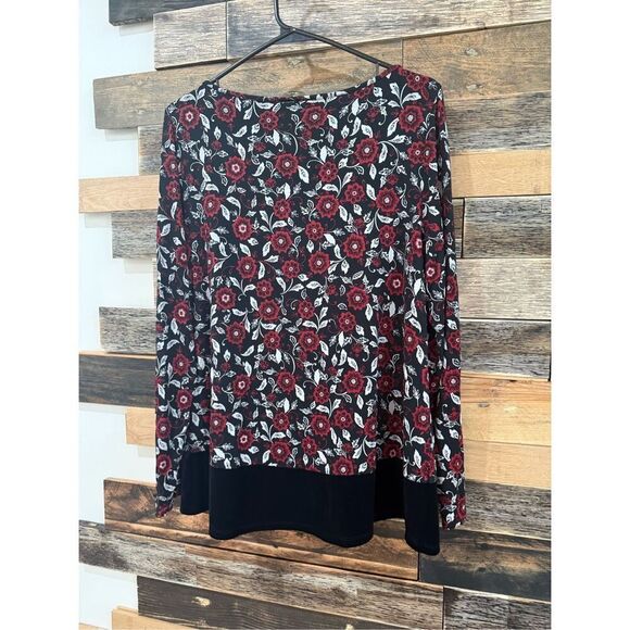 J Jill top with velvet hem sz M - Picture 3 of 8